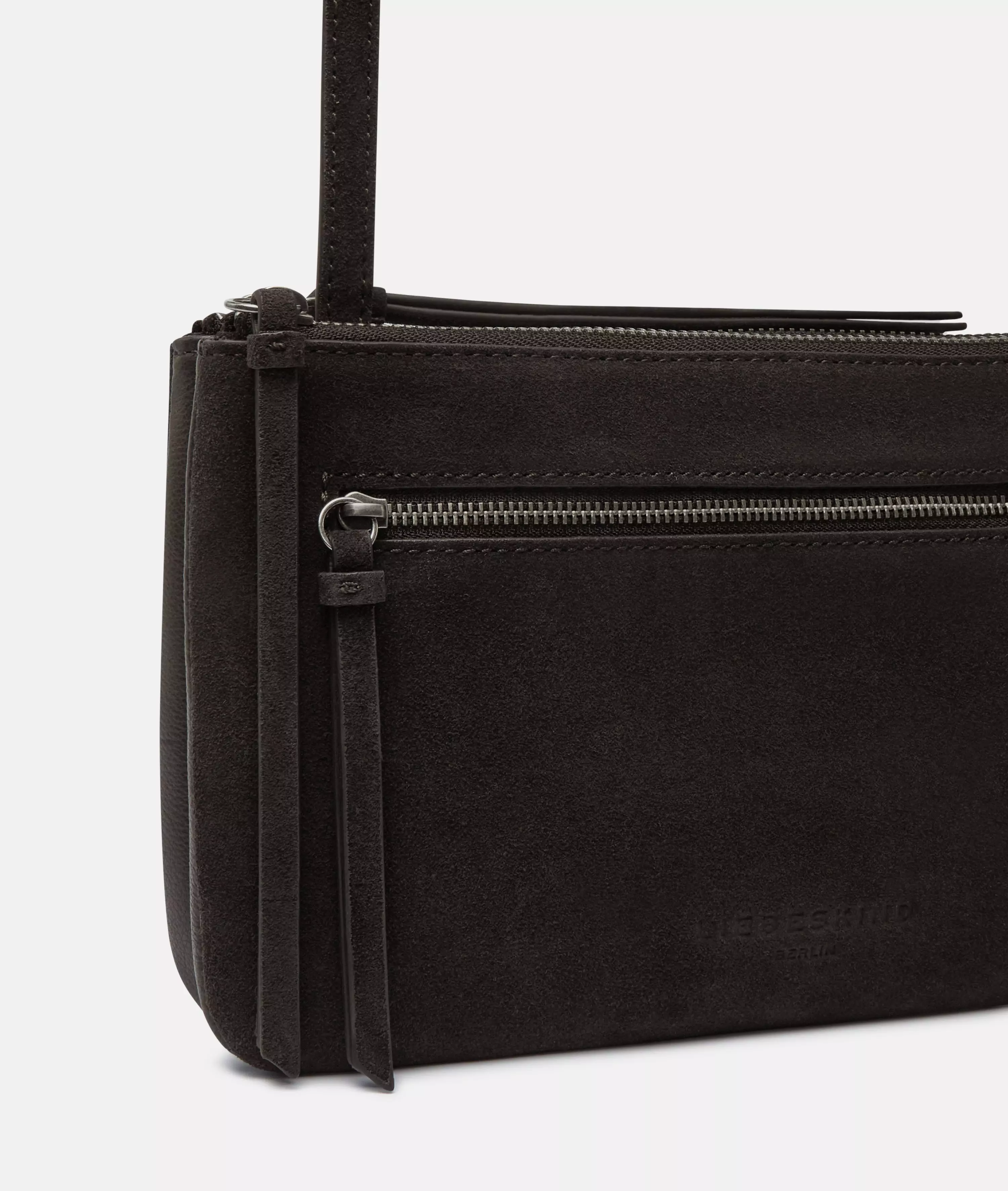 Crossbody Handy shoulder bag made from soft suede