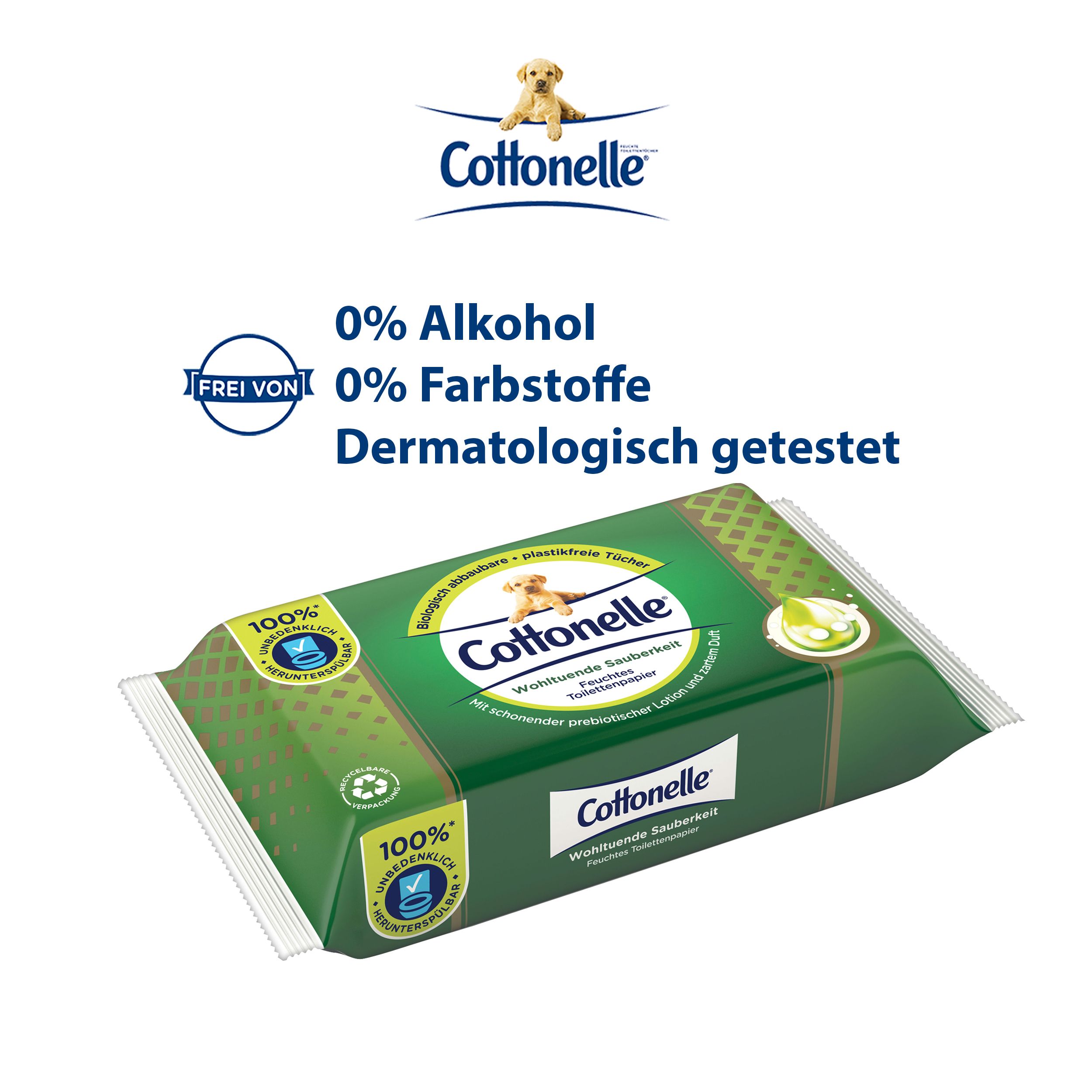 Cottonelle Feuchtes Toilettenpapier Wohltuende Sauberkeit