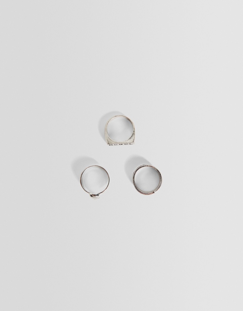 Conjunto de 3 anéis cruzados