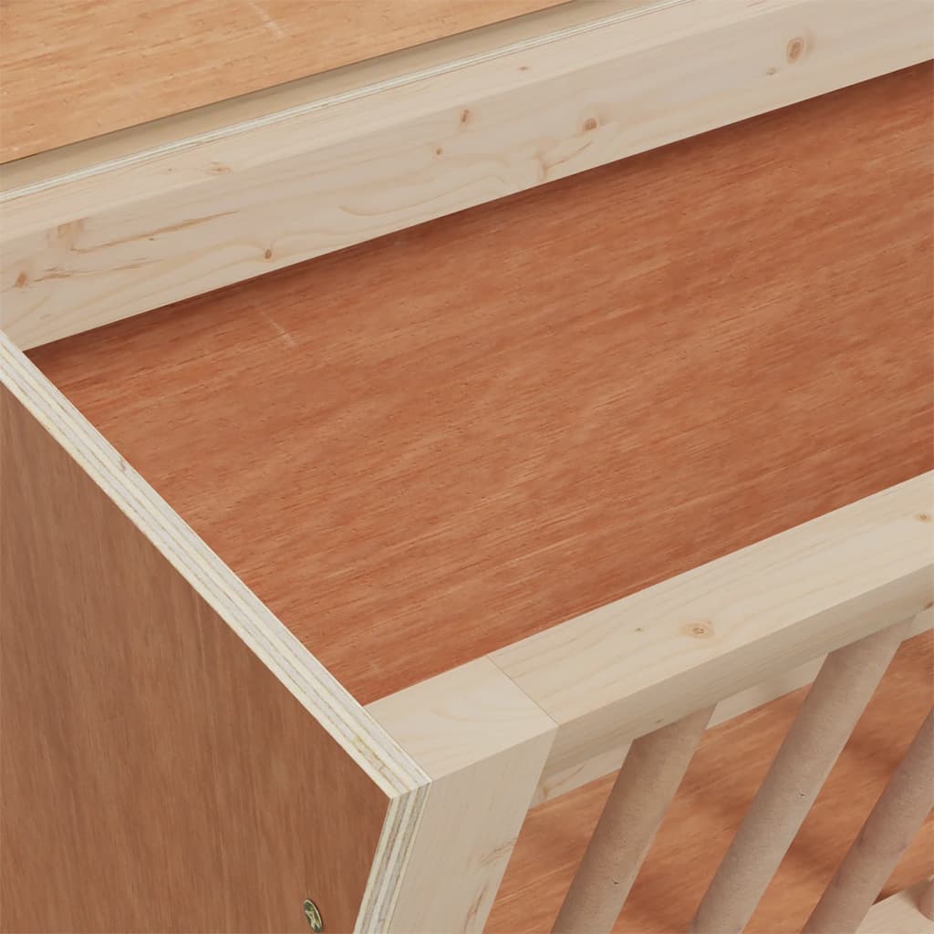 Mangeoire à foin pour lapins 37x18,5x23 cm bois massif sapin