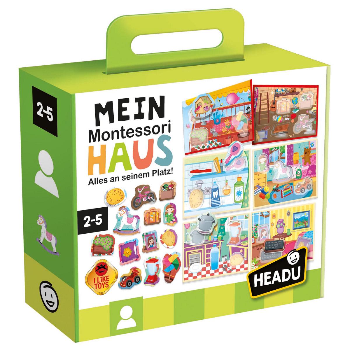 Headu Spielware Mein Montessori Haus - Alles an seinem Platz!