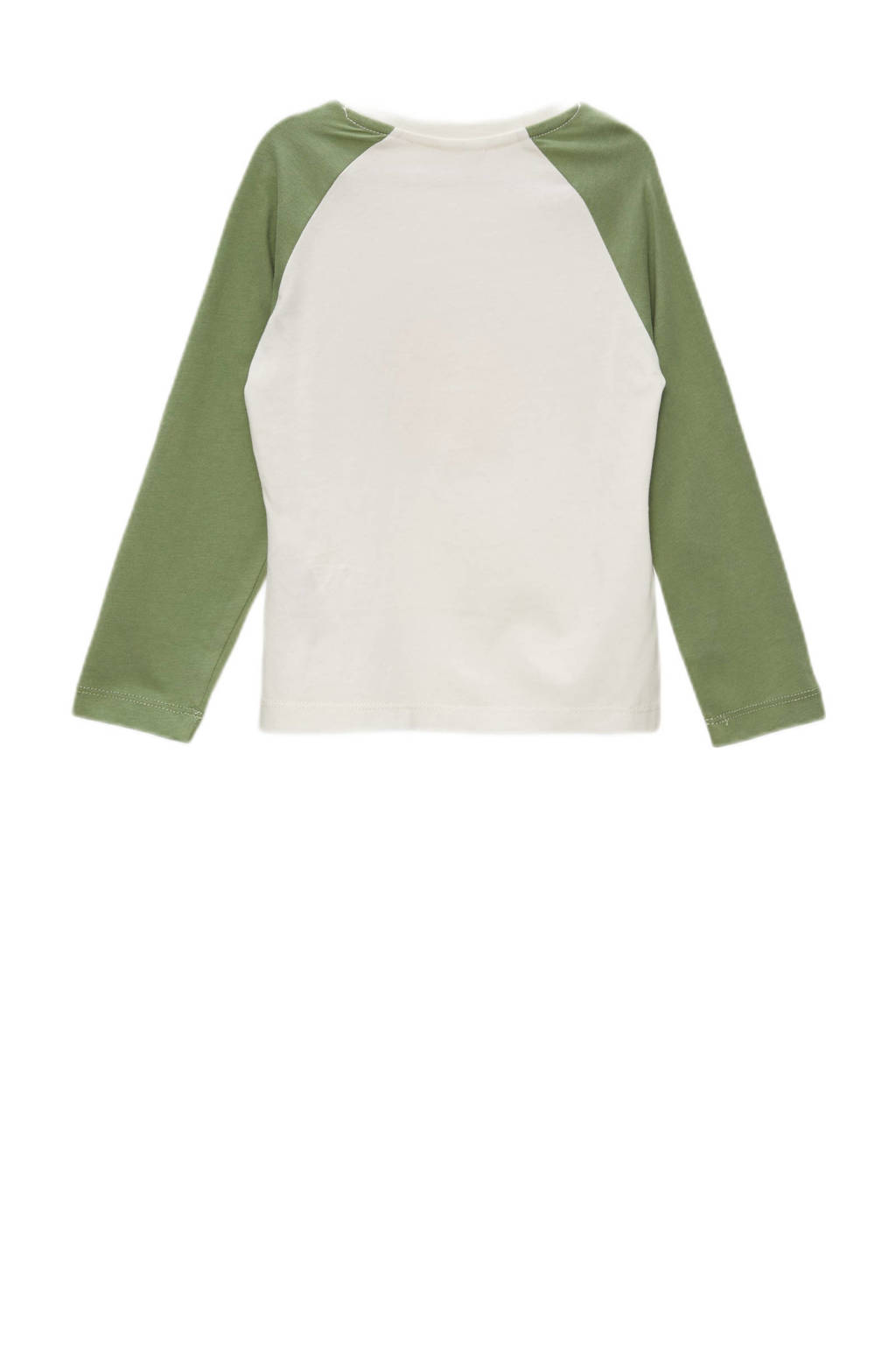s.Oliver longsleeve met printopdruk groen
