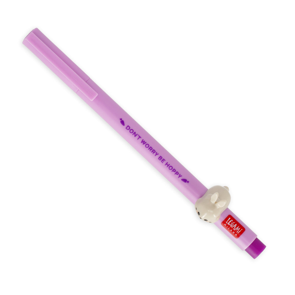 Caneta Gel com Pendente - Coelho Lovely