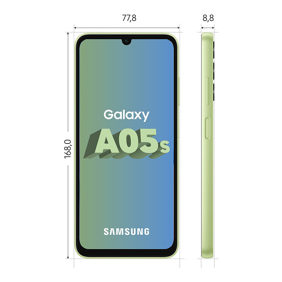 Samsung Galaxy A05s (Lime) - 64 Go - 4 Go
