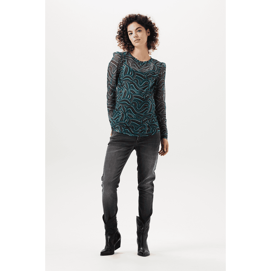 SUPERMOM Langarmshirt Devine Deep Teal