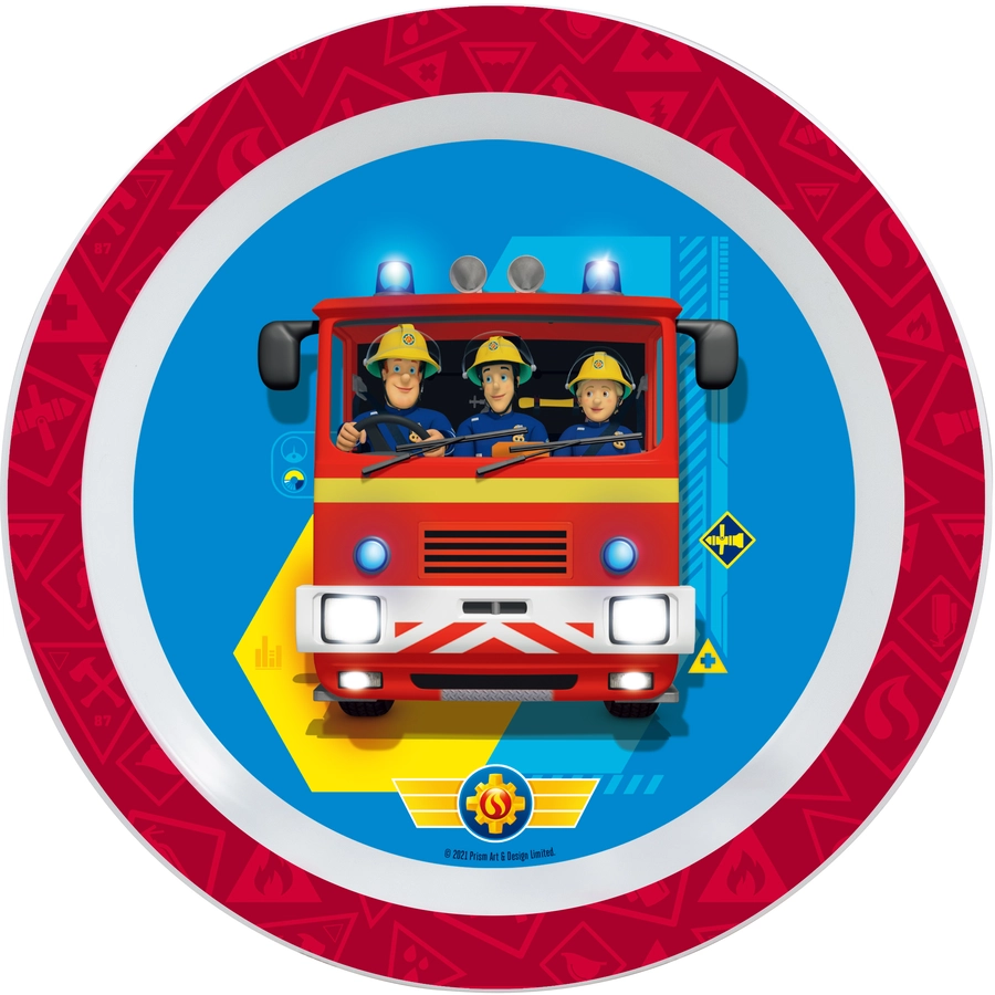 p:os Frühstücksset Feuerwehrmann Sam, 3tlg