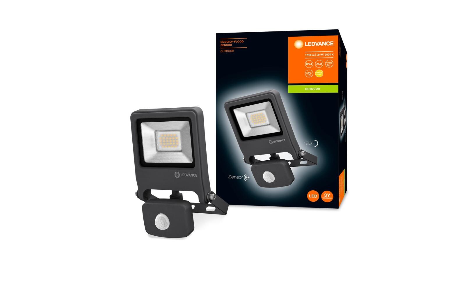 Scheinwerfer LED Endura Flood Sensor, 20 WAussenleuchte