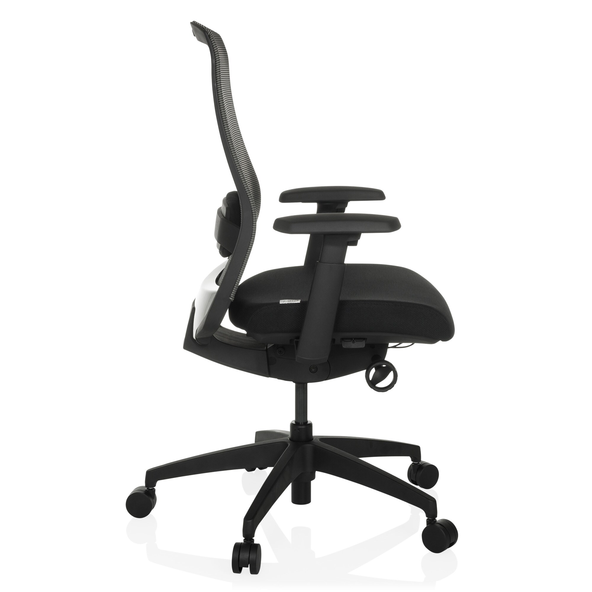 Profi Bürostuhl COLORE Stoff/Netzstoff mit Armlehnen (höhenverstellbar) hjh OFFICE