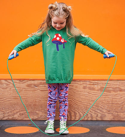 Freds WoRød Leggings - Mushrooms - Paisley/Energy Blue/Lollipop