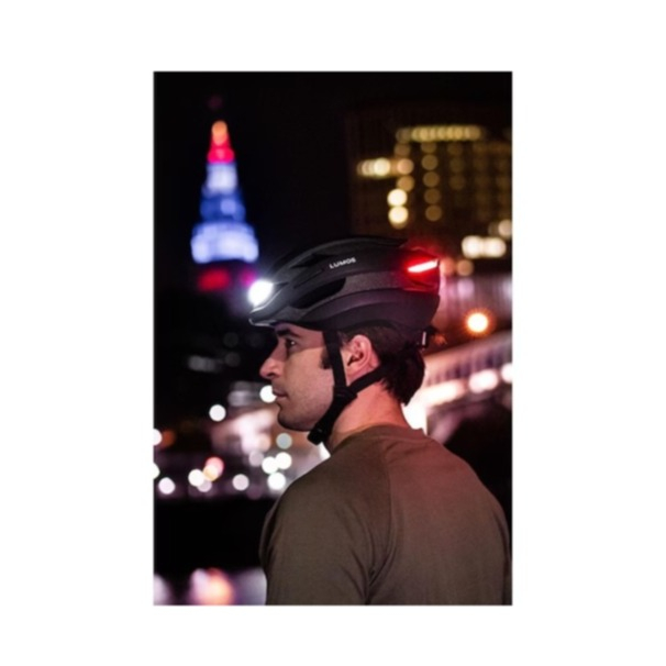 (Gr. M/L) Ultra Mips Verstellbarer Fahrrad Helm Velo Kopf Schutz mit Front- und Rücklicht / Blinkerfunktion - Weiss