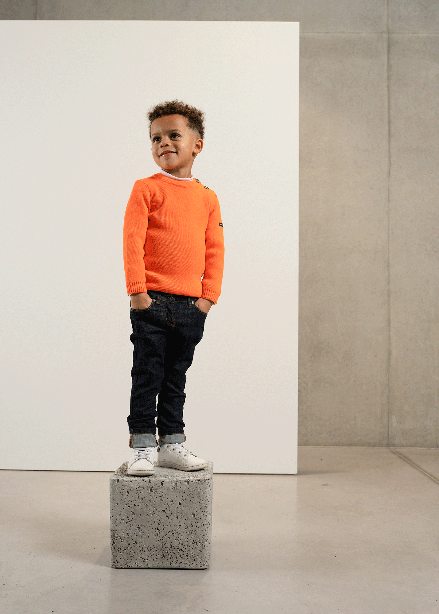 Pull marin uni enfant Moussaillon