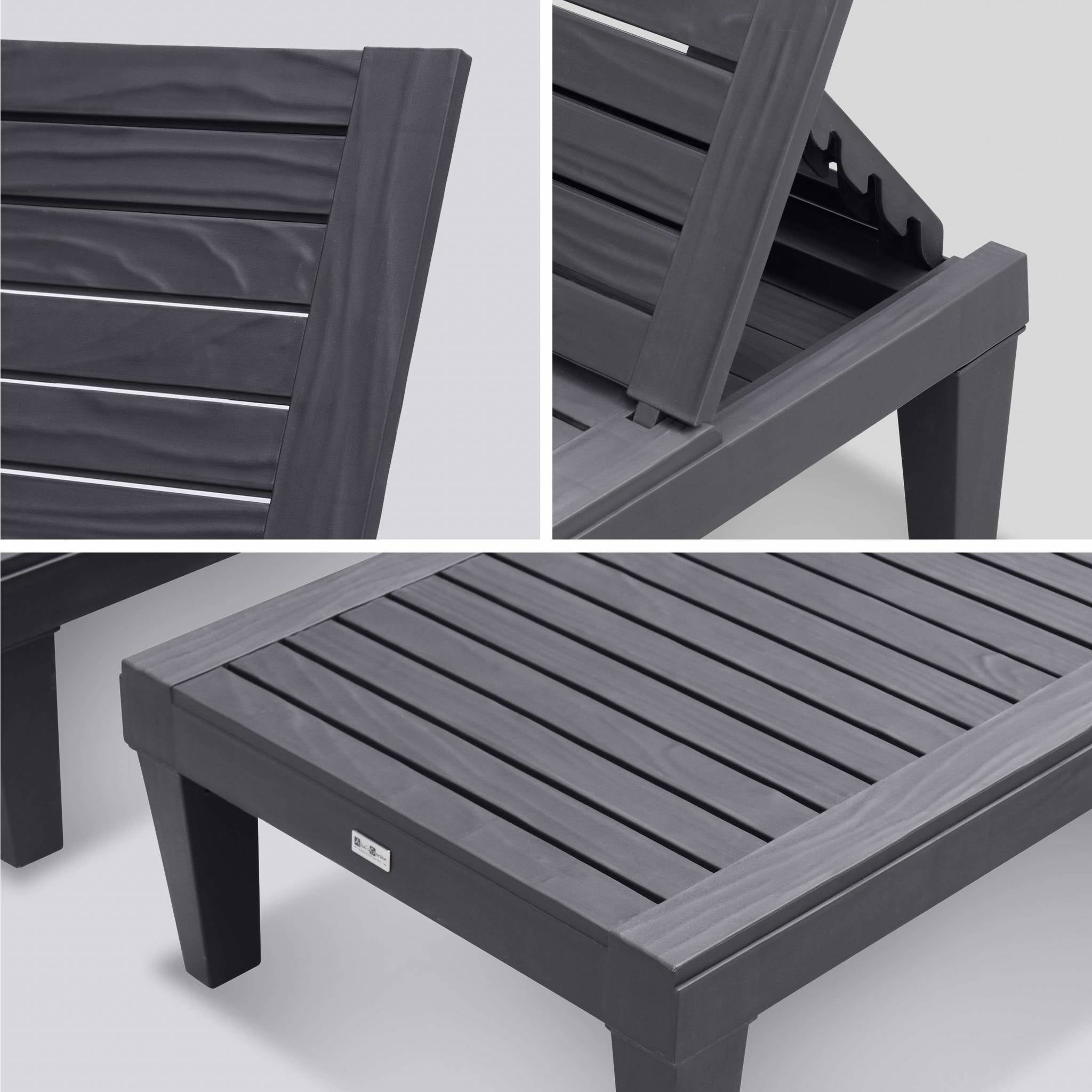 sweeek - Set van 2 verstelbare ligstoelen - PIA