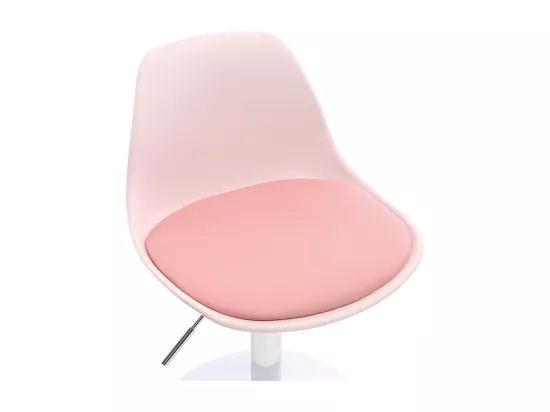 Chaise de bureau design enfant rose STEEVY