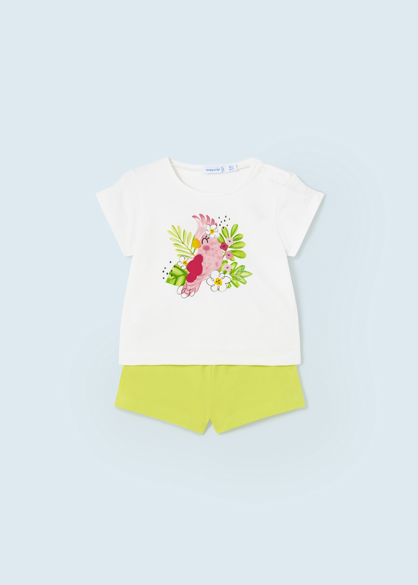 Conjunto de 2 peças com apliques para bebê