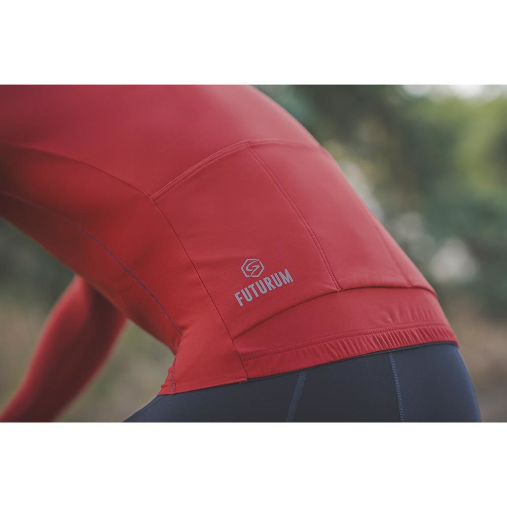 FUTURUM JORIS Fietsshirt Lange Mouwen Rood/Bruin Heren