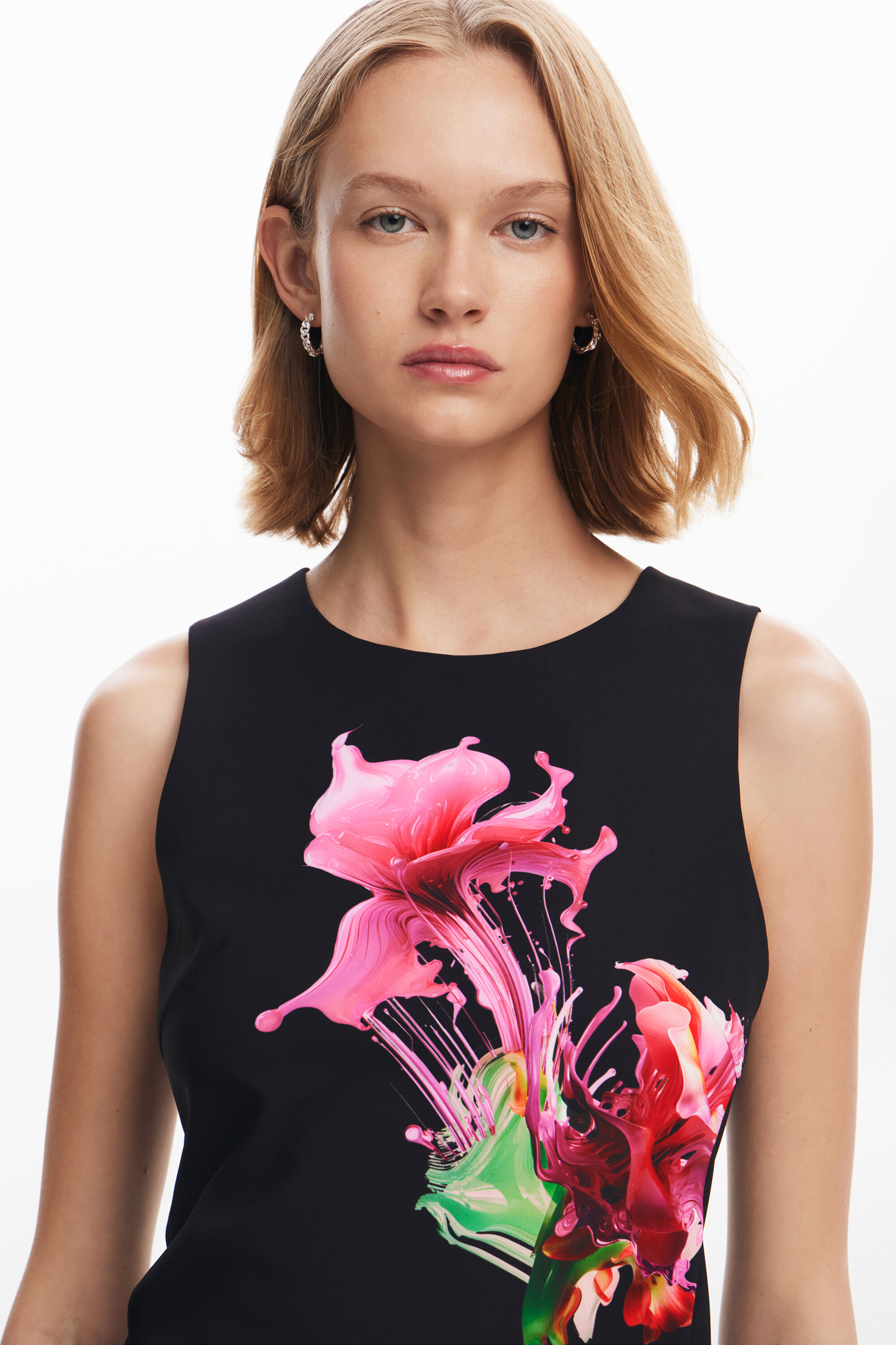 Vestido com estampa floral