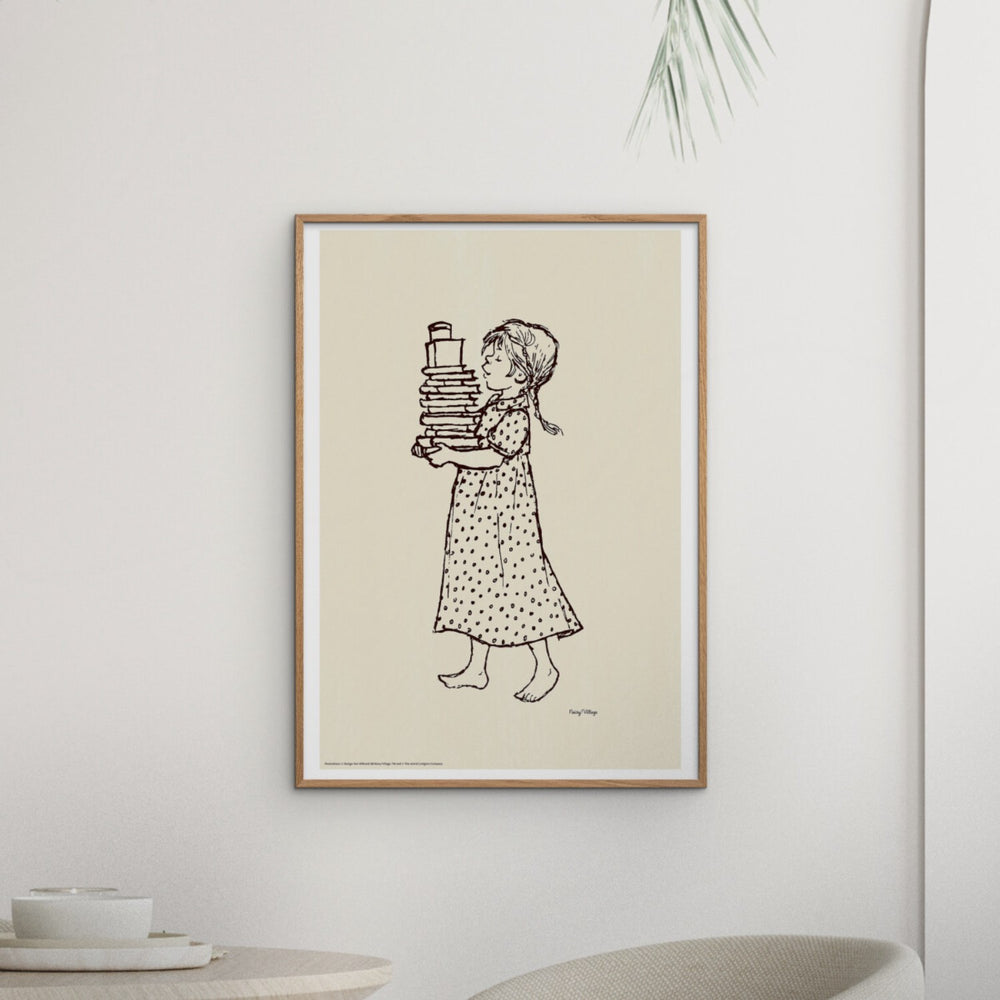 Køb Poster & Frame Astrid Lindgren - Books - Noisy Village