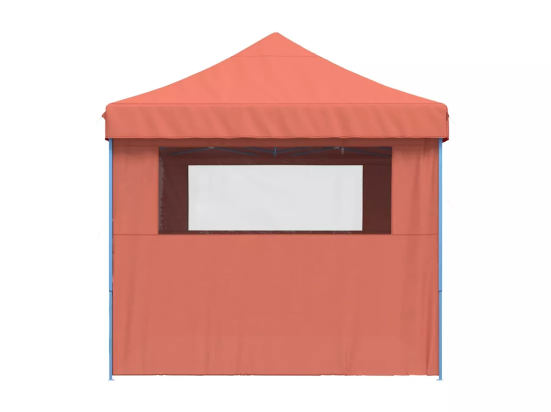 Tente de réception pliable escamotable avec 4 parois latérales