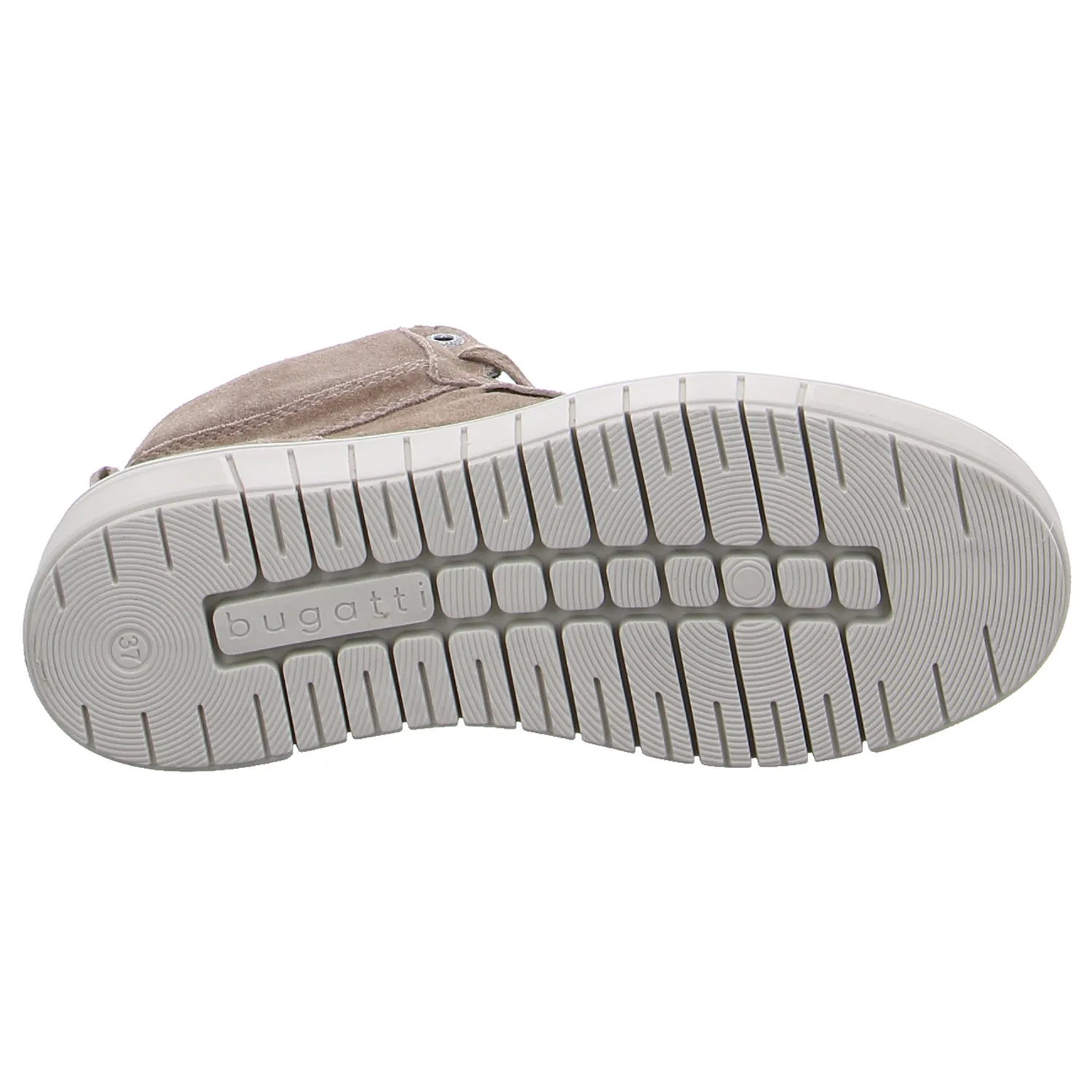 BUGATTI SHOES Mid Cut Sneaker Taupe Leder