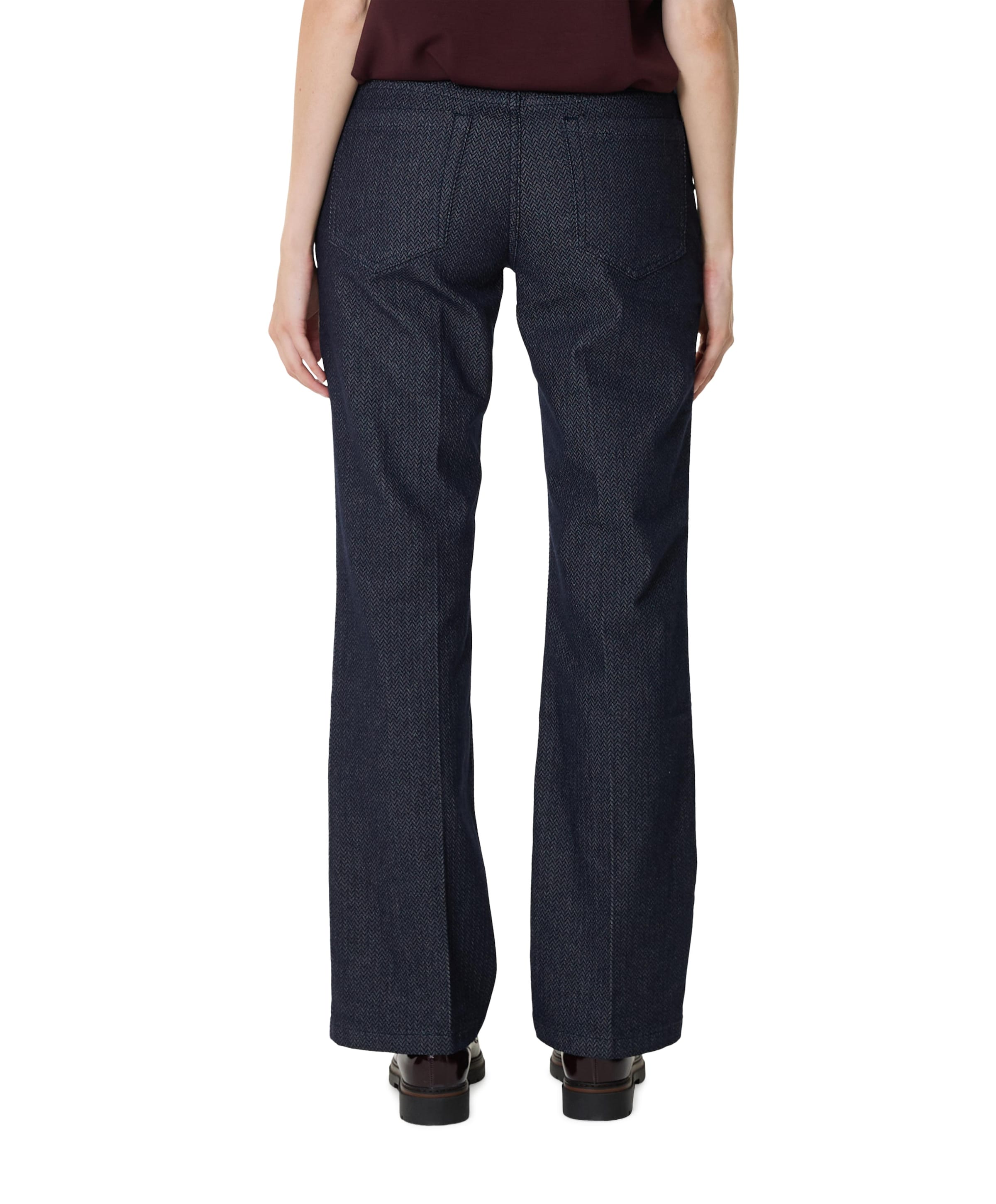 Red Button Bibette herringbone dames broek blauw