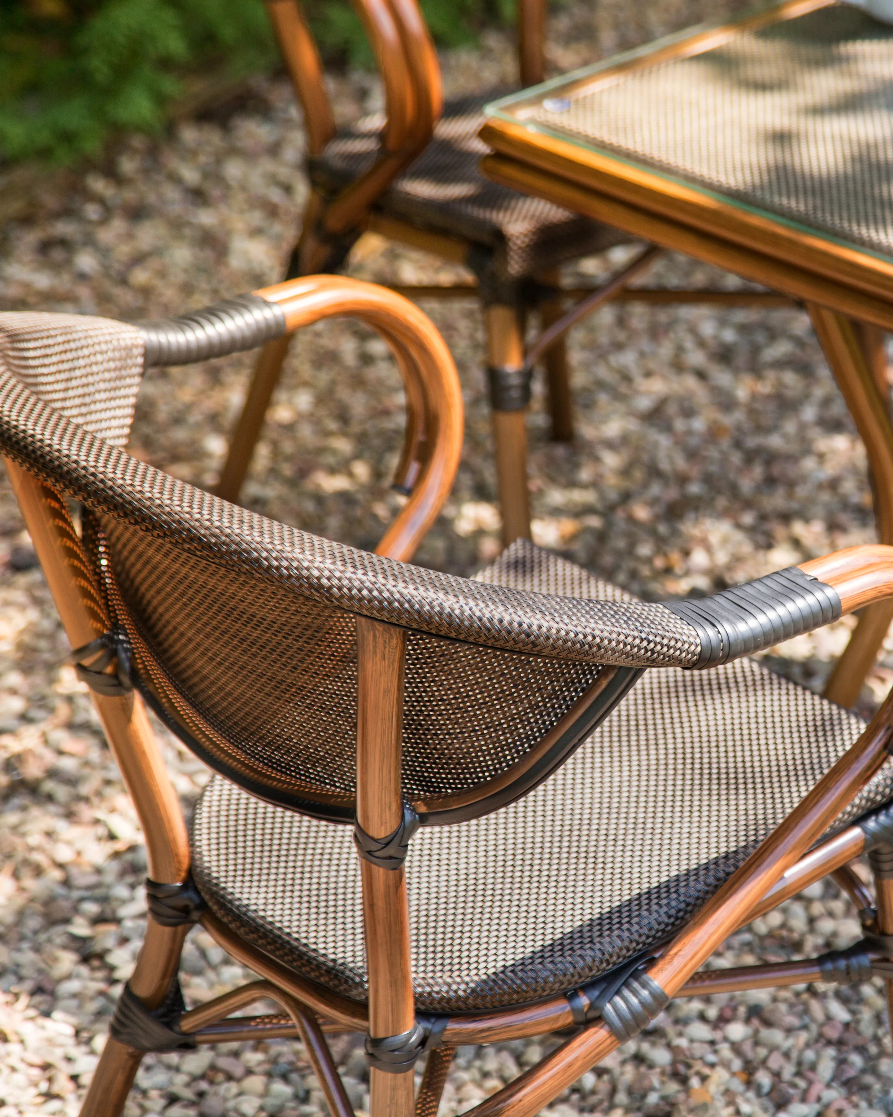 Set van 4 tuinstoelen CASPRI II Metaal Grijs