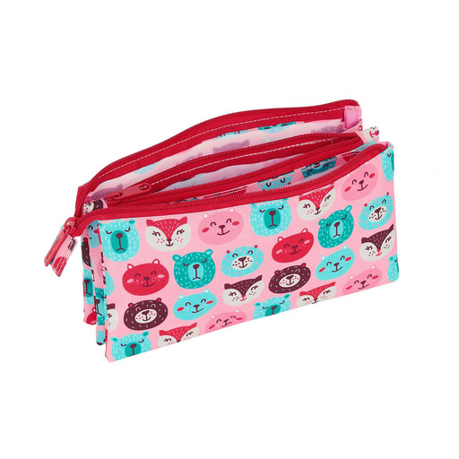 Estuche Safta Animales Fresa Triplo