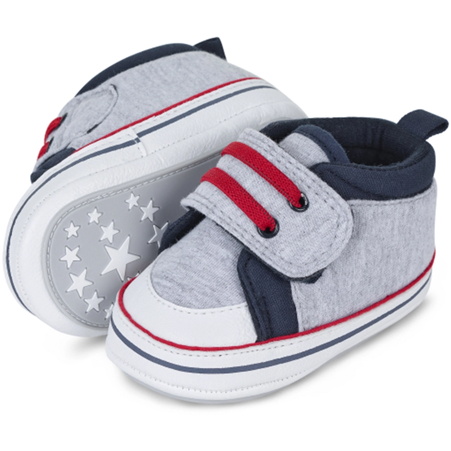 Sterntaler Babyschuh silber melange