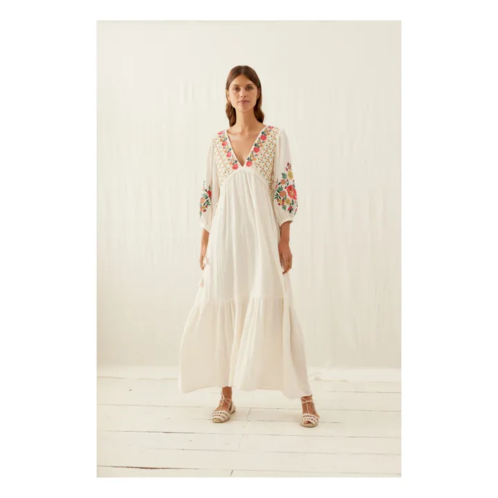 Louise Misha Robe Bali Coton Bio - Collection Femme | Ecru