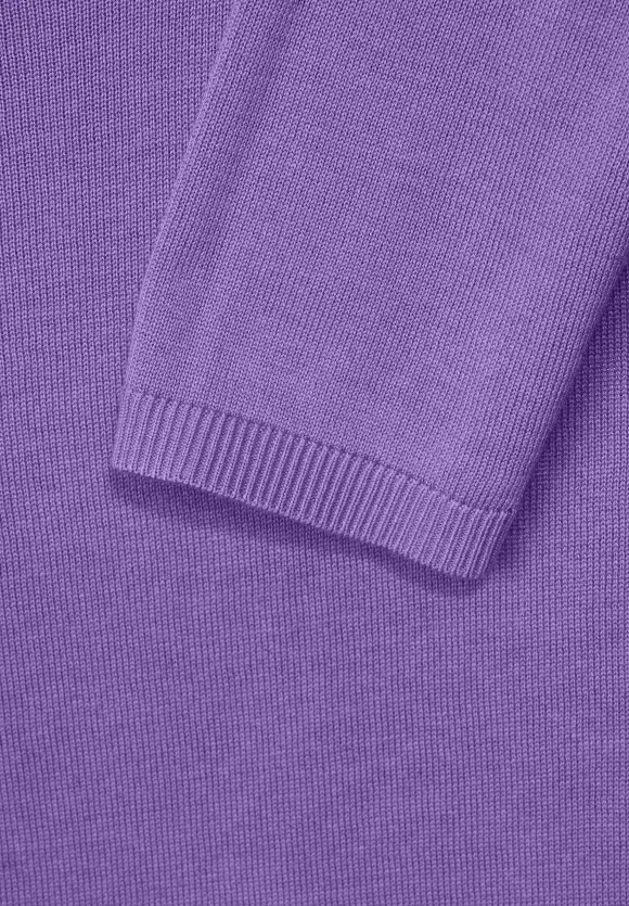 U-Boot Ausschnitt Pullover - lupine lilac
