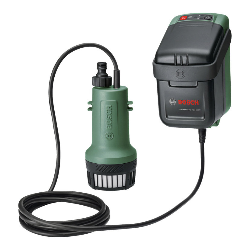 Batteridrevet hagepumpe 18 V 33,3 l/min