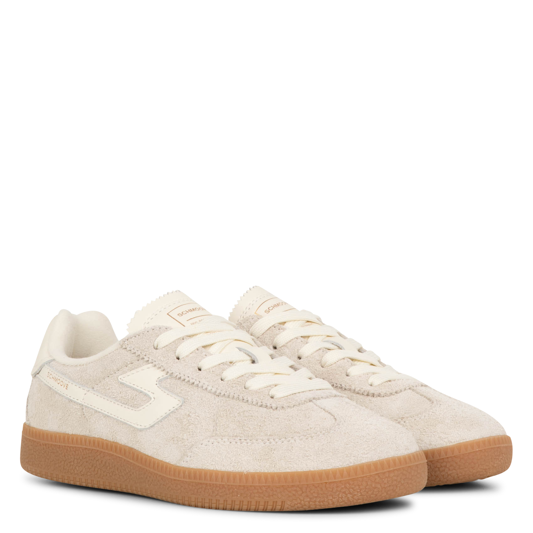 SHEFFIELD - Baskets basses en cuir velours | Beige