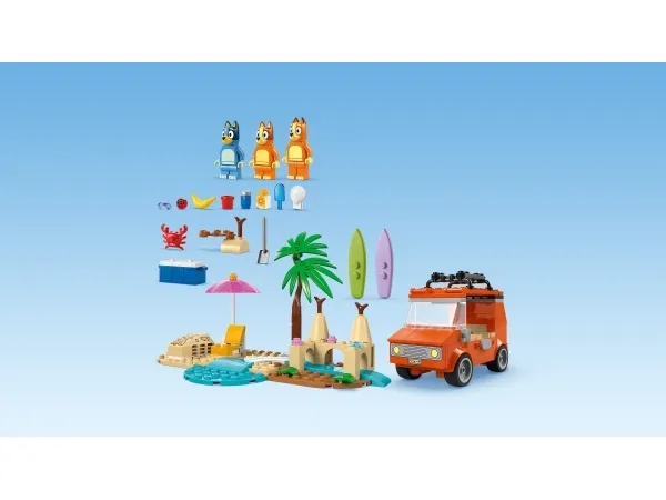 LEGO Bluey 11202 Blueys familie-biltur til stranden