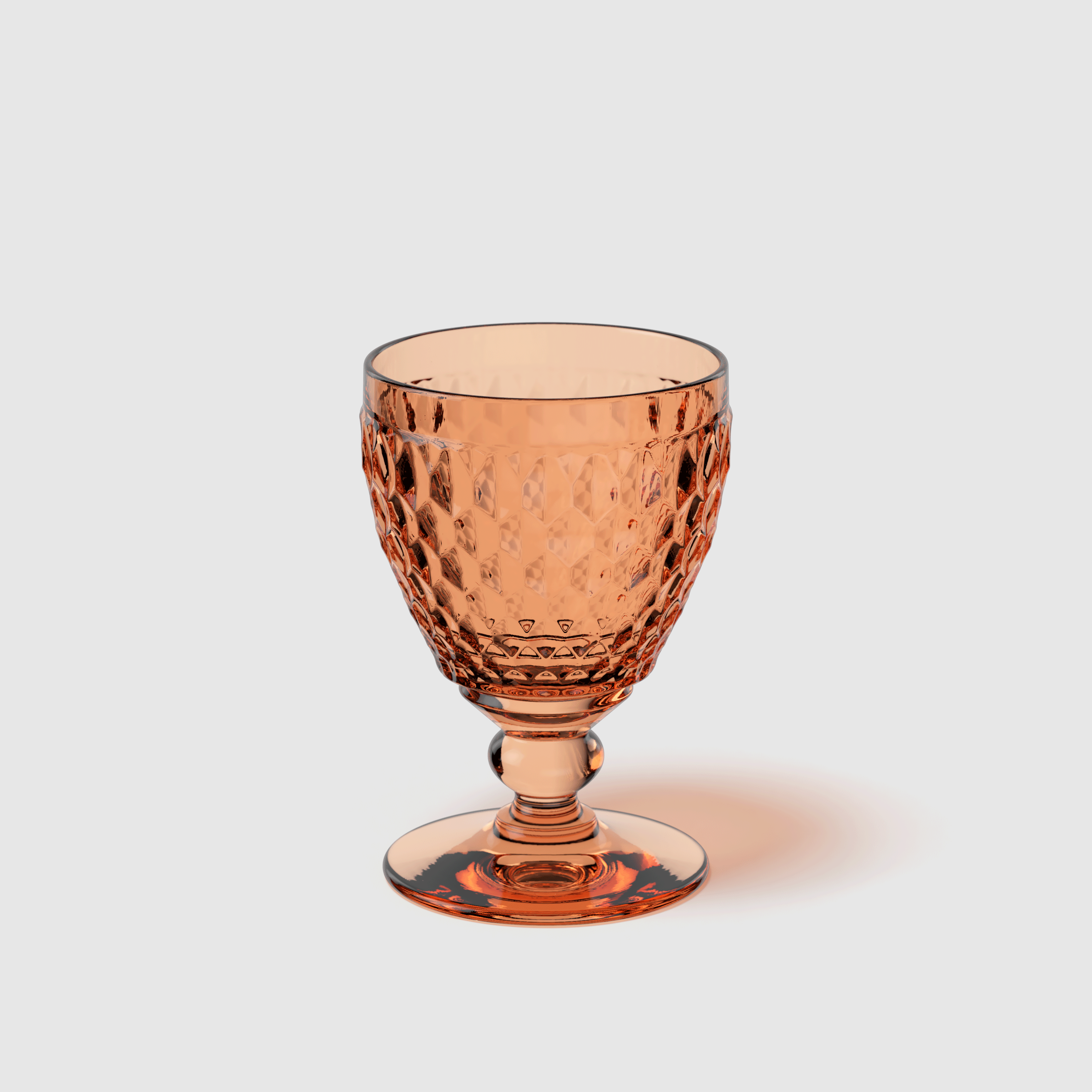 Boston Water goblet Orange, 8.5 oz, crystal glass