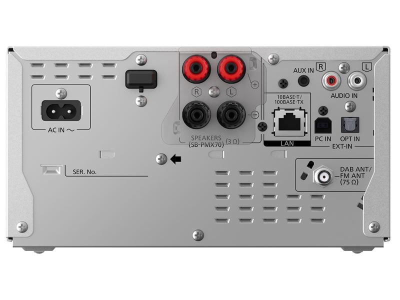 Panasonic Micro-HiFi Anlage SC-PMX802E Schwarz/Silber Premium Micro HiFi System mit DAB : Brillanter Klang mit vielen Extras