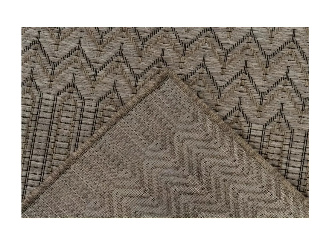 Tapis 230x160cm, design C103A coloris naturel - Confort et élégance pour votre intérieur