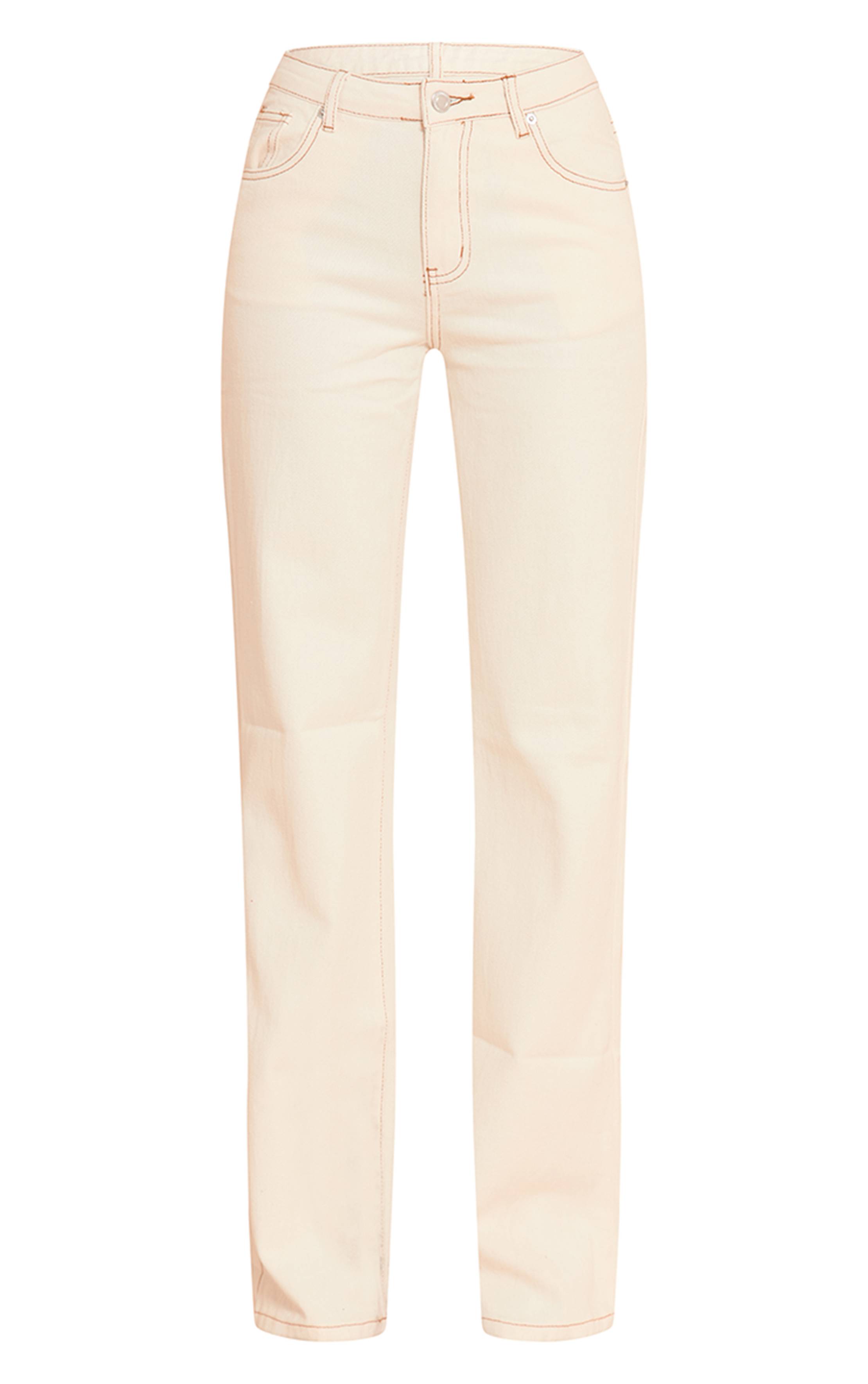 Jean Droit Taille Mi-haute Coupe Tall
