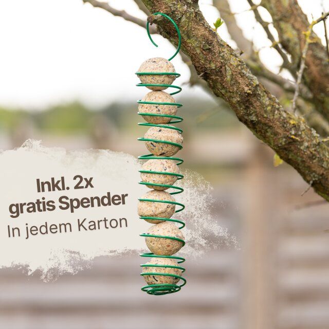 Lyra Pet® Meisenknödel aus der Alb-Mühle ohne Netz à 85 g inkl. Spender - Vollkorn & Nuss