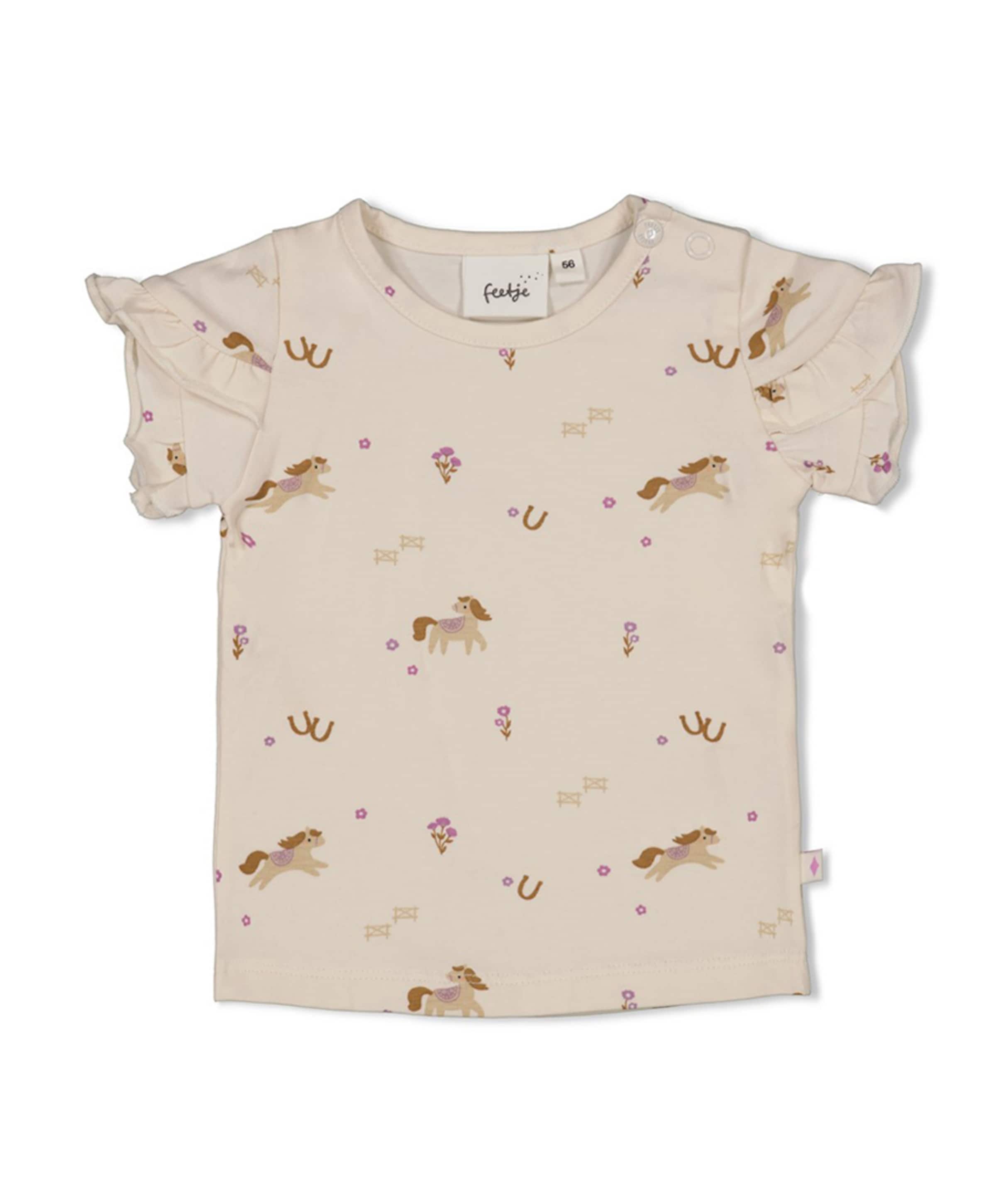 Feetje Meisjes T-shirt ecru