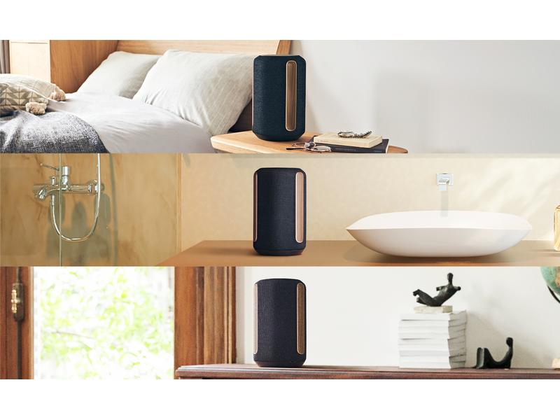 Sony Smart Speaker SRS-RA3000 Schwarz Premium-Lautsprecher für unaufdringlichen raumfüllenden Klang