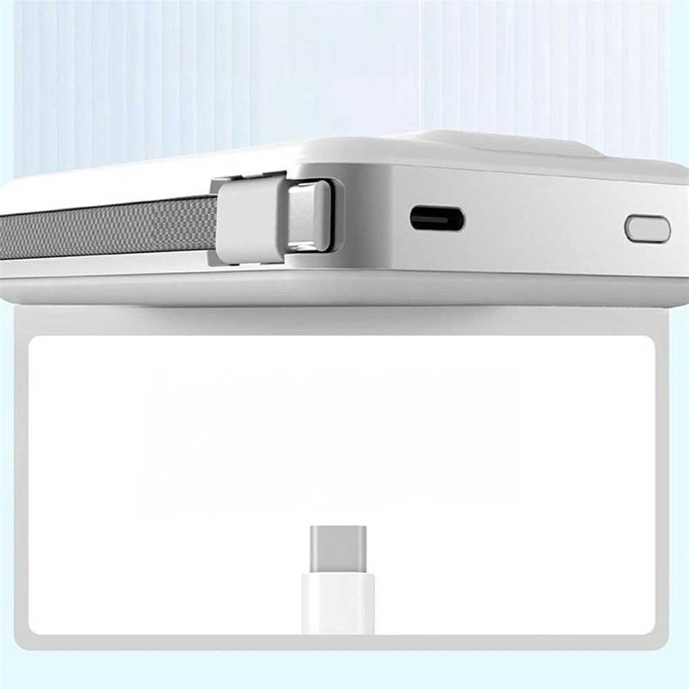 (35W) 10000mAh Magnetische Qi2 MagSafe Powerbank USB C Ladegerät mit Kickstand - Weiss