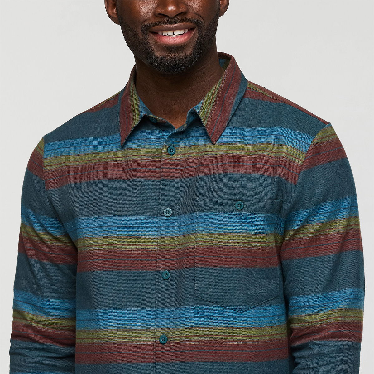 Cotopaxi  Quedo Flannel Skjorte, herre (Abyss Stripes)