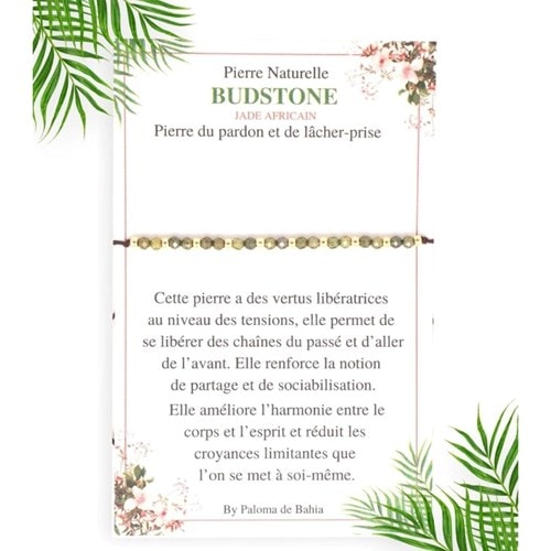 Bracelet jade budstone
