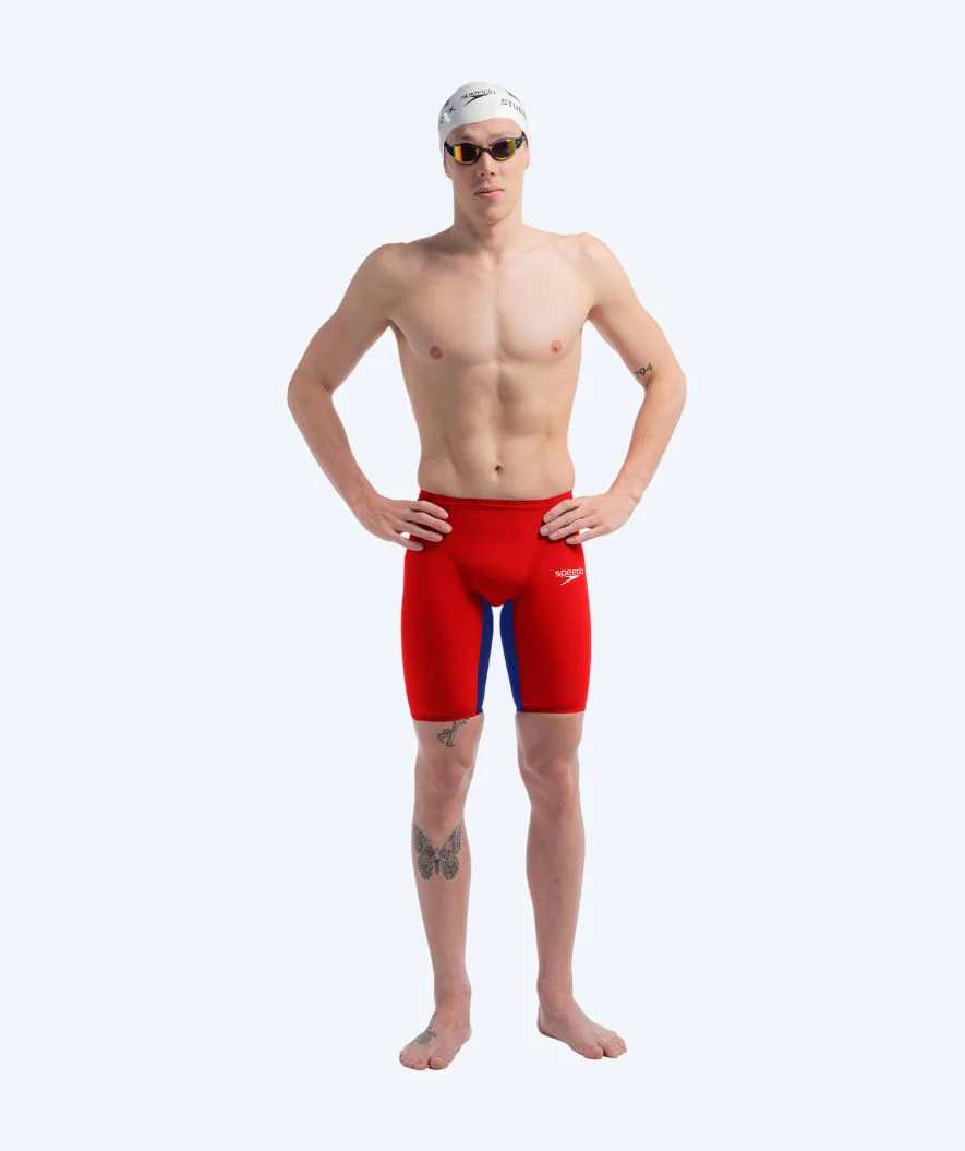 Speedo konkurrence badebukser til mænd - LZR Pure Valor 2.0 - Rød/blå