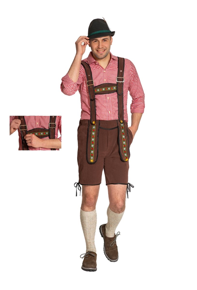 Lederhose Donkerbruin Heren Johann
