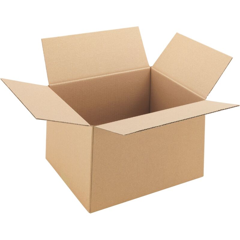 Carton Caisse américaine kraft brun double cannelure L 25 x l 18 x H 14 cm