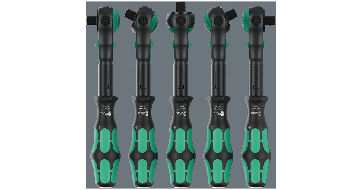 Wera8000 B Black Edition Zyklop Speed ratel met 3/8
