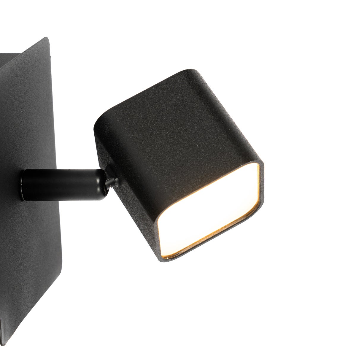 Moderne zwarte wandlamp inclusief LED met schakelaar - Nola