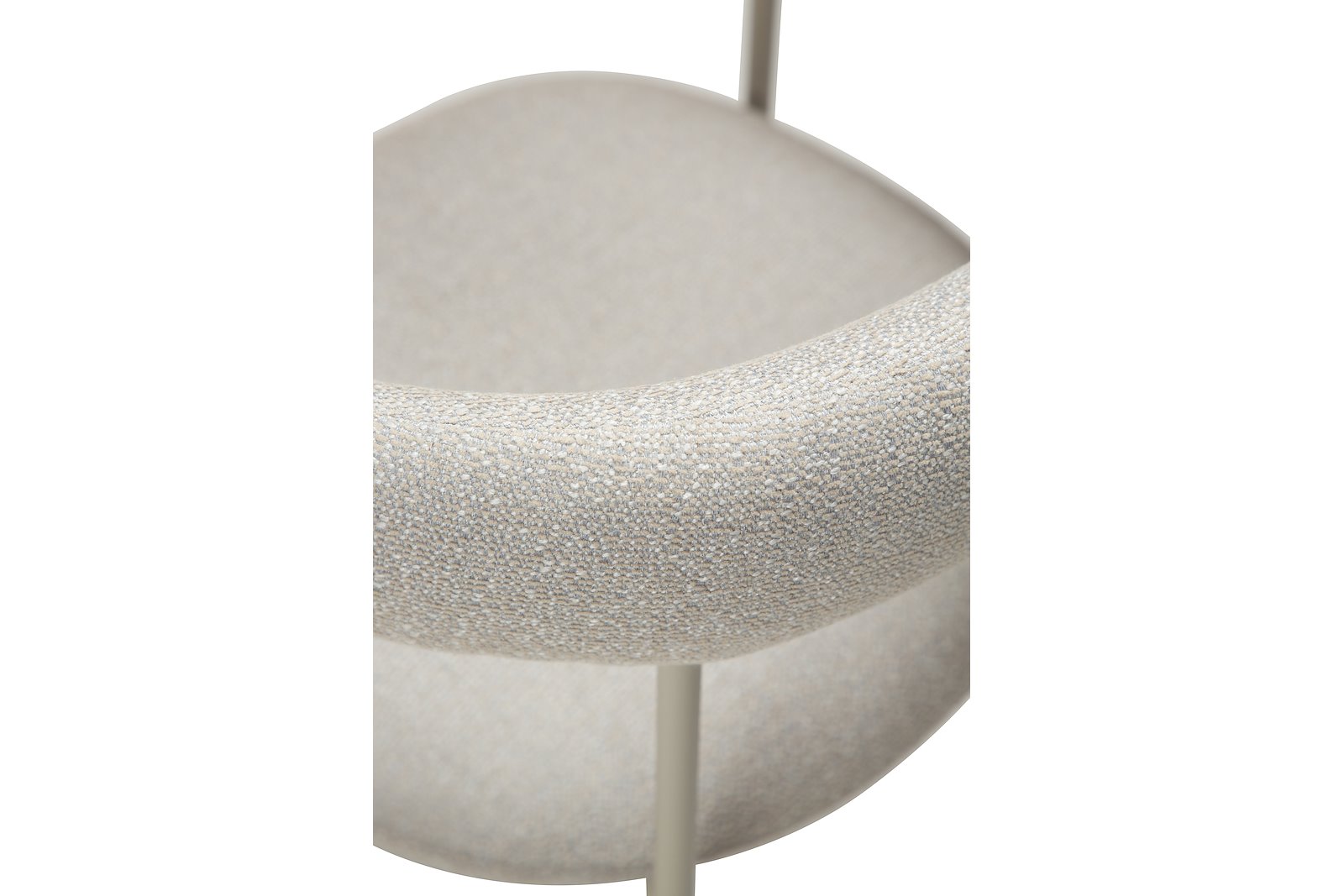 Plenti spisestol Med arm. Tekstil Bouclé Cashmere og cashmere ben.