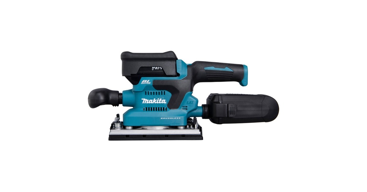 MakitaAccu-Vlakschuurmachine DBO380Z  (Blauw/zwart, Accu en oplader niet inbegrepen)