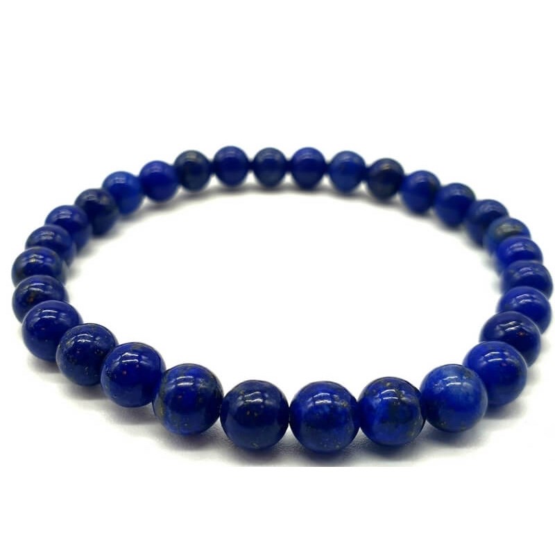 Bracelet extensible avec perles Lapis Lazuli